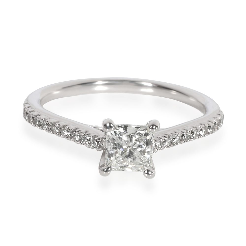 Ritani Diamond Engagement Ring in Palladium GIA Certified H SI1 0.94 CTW